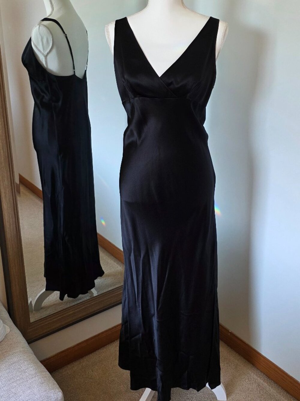 Nordstrom Lingerie A-Line 100% Silk Slip Dress